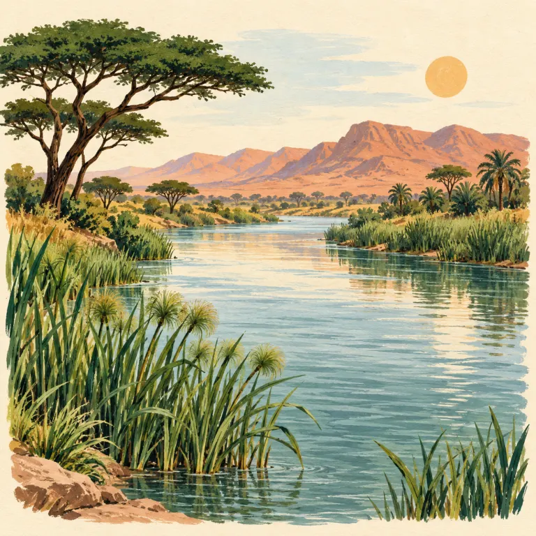 איור להמחשה: נהר באפריקה